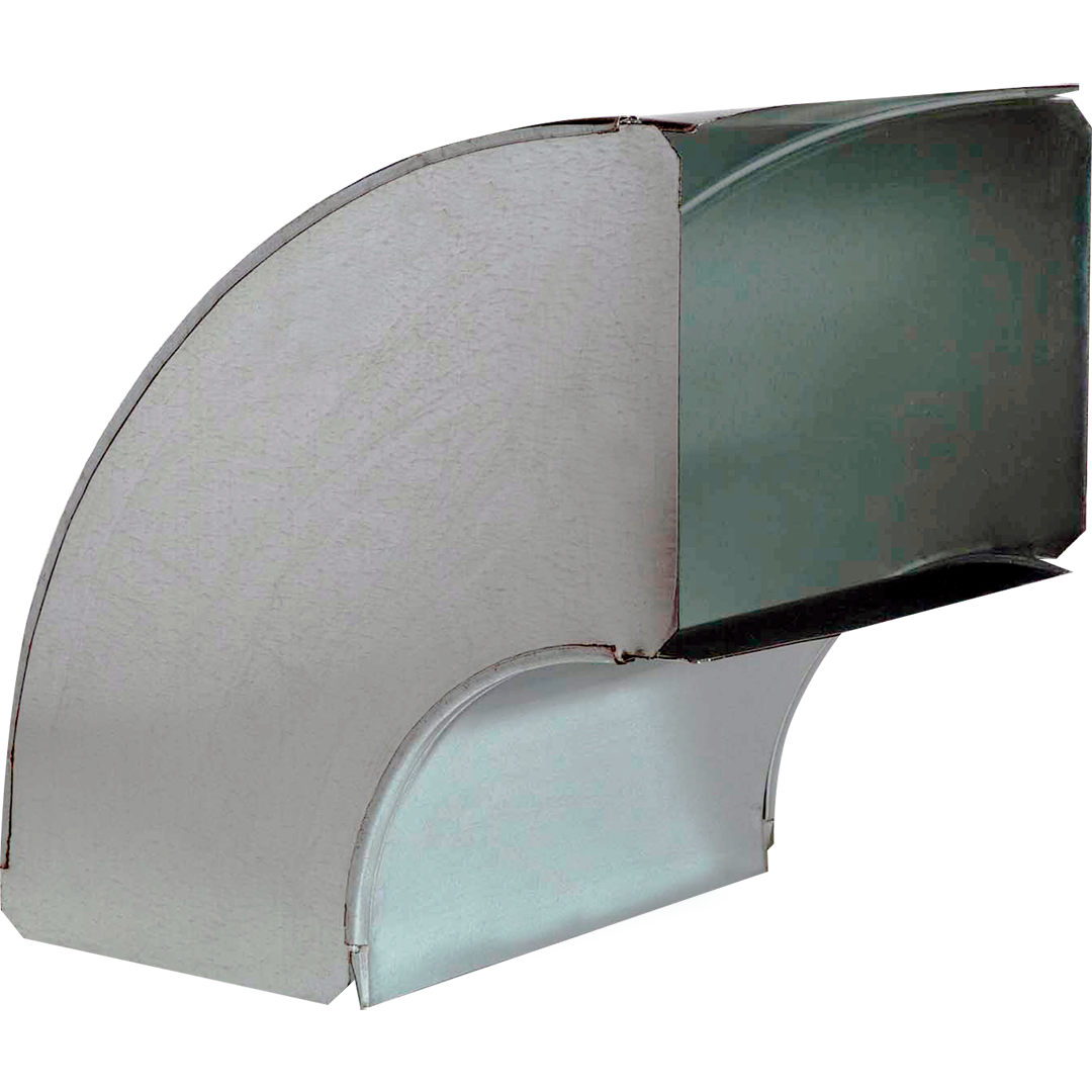 90° Stack Elbows With 6" Radius - Assembled - 28 Gauge