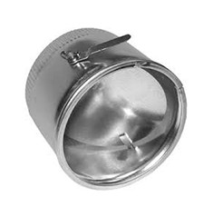 Galvanized Spin Collar With Damper - 26 Gauge